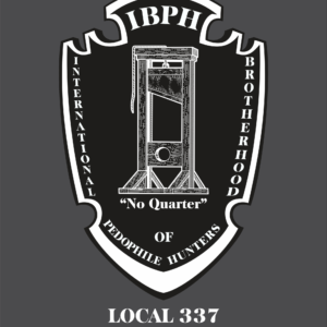 IBPH local tee back print featuring IBPH badge with Local 337 DeRidder Louisiana custom area code and city